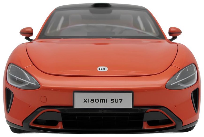Модель автомобиля уменьшенная Xiaomi SU7 1/18 Die-cast Model Car оранжевый BHR08KOGL